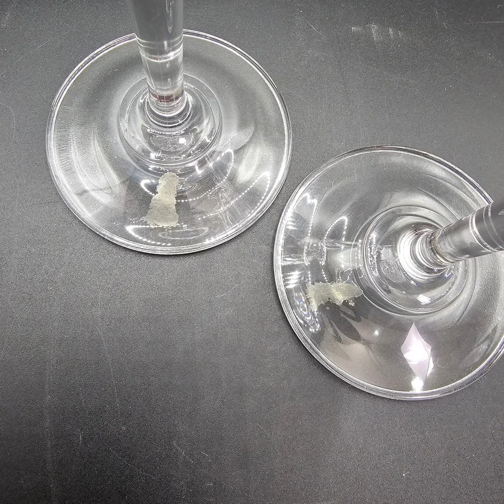 Vintage Gold Rim Cordial Glasses Set 2‎ Clear Stemware Liqueur Barware